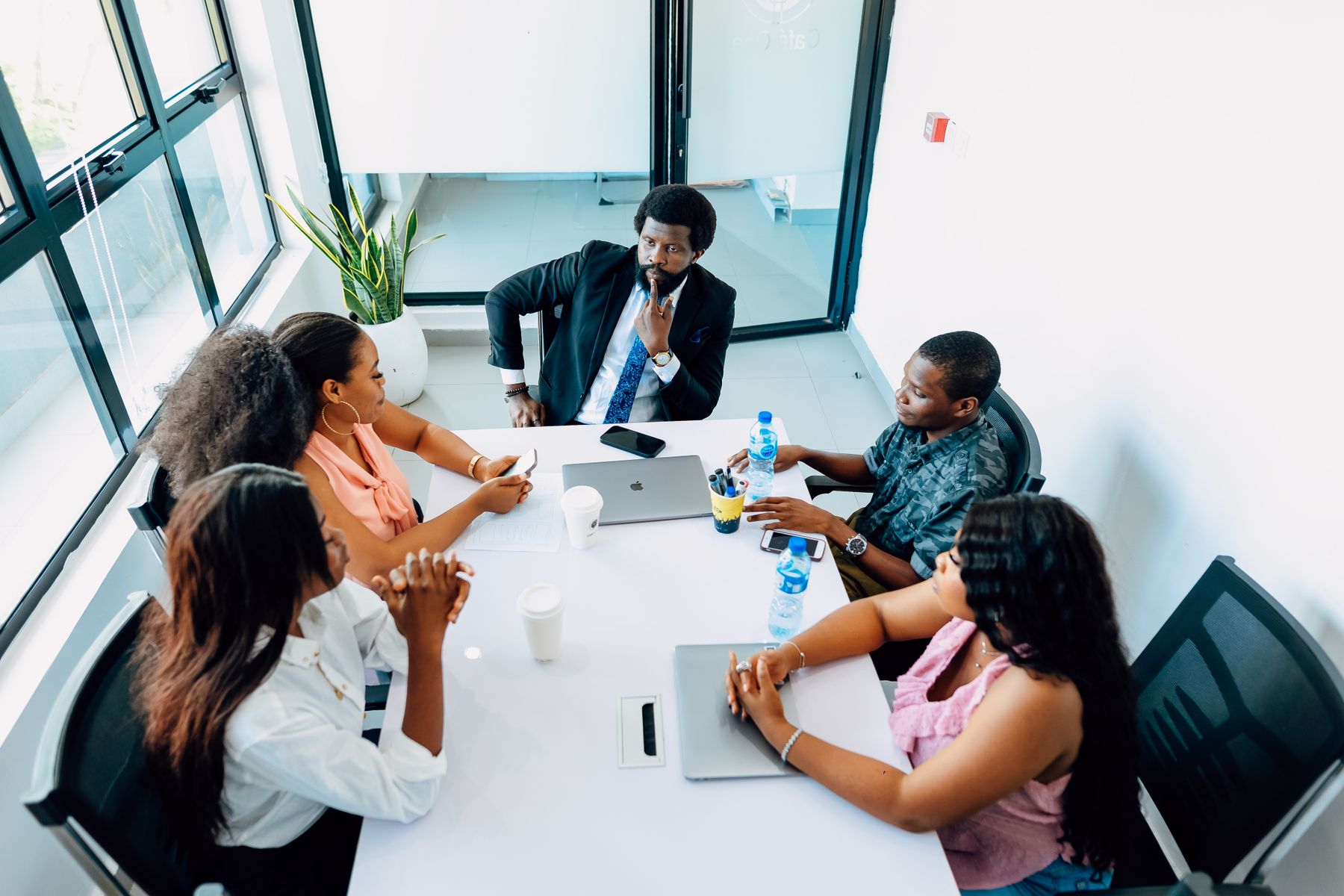 African professionals in a business meeting in Lagos